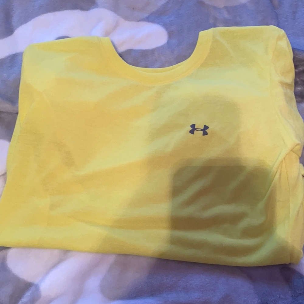 Yellow Under Amour shirt